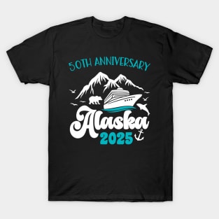 50Th Anniversary Wedding Alaska Cruise 2025 Vacation T-Shirt